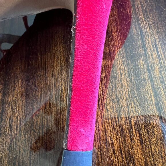 LK Bennett Loren Roca Red Suede Leather Pumps Heels Ankle Tie Size EU 37 US 6.5 - Picture 12 of 15